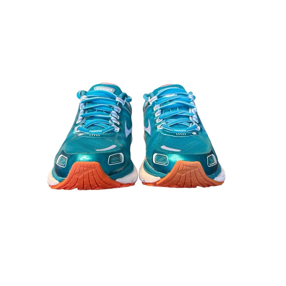 Brooks Transcend 2 Womens 6.5 Running Shoes Athletic Sneakers Teal Orange Walk - Picture 2 of 8